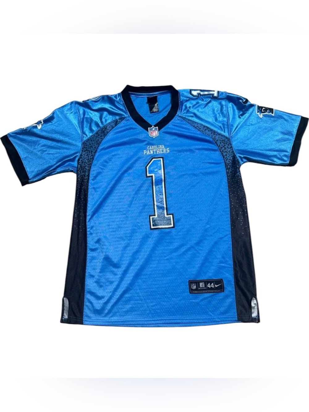 NFL NIKE CAROLINA PANTHERS Cam Newton #1 Onfield Jersey size Large
